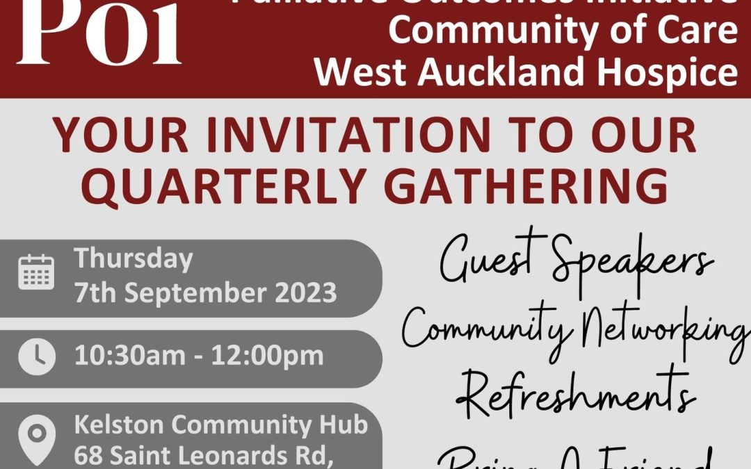 FREE EVENT – Poi West Auckland’s Quarterly Gathering