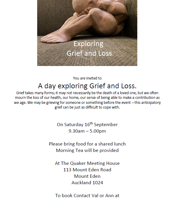FREE EVENT: A Day exploring Grief and Loss
